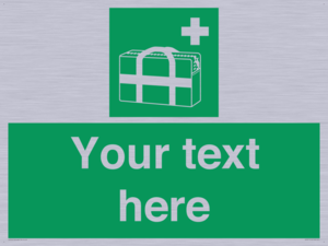 Custom sign safe condition Medical grab bag